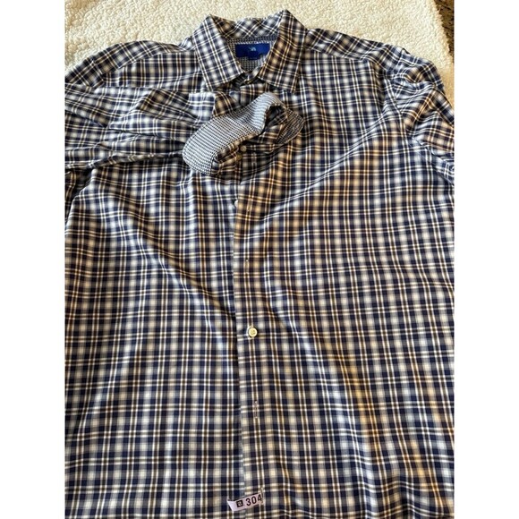 3 EGARA Men's Checked XLT Button Down Shirts Non Iron - Picture 14 of 14